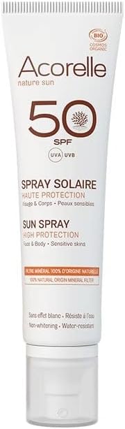 Spray solaire BIO SPF50 ? Acorelle 100ml