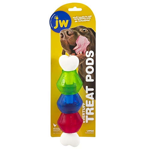 JW Pet Company EverTuff Treat Pod Jouet nylon pour animaux - Grand