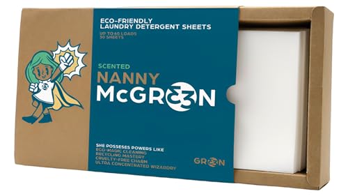 Laundry Detergent Sheets | Zero Waste | Up to 60 Loads | Skin-Friendly | Plastic-Free Packaging | Coconut-derived cleaners (Ocean Bloom)