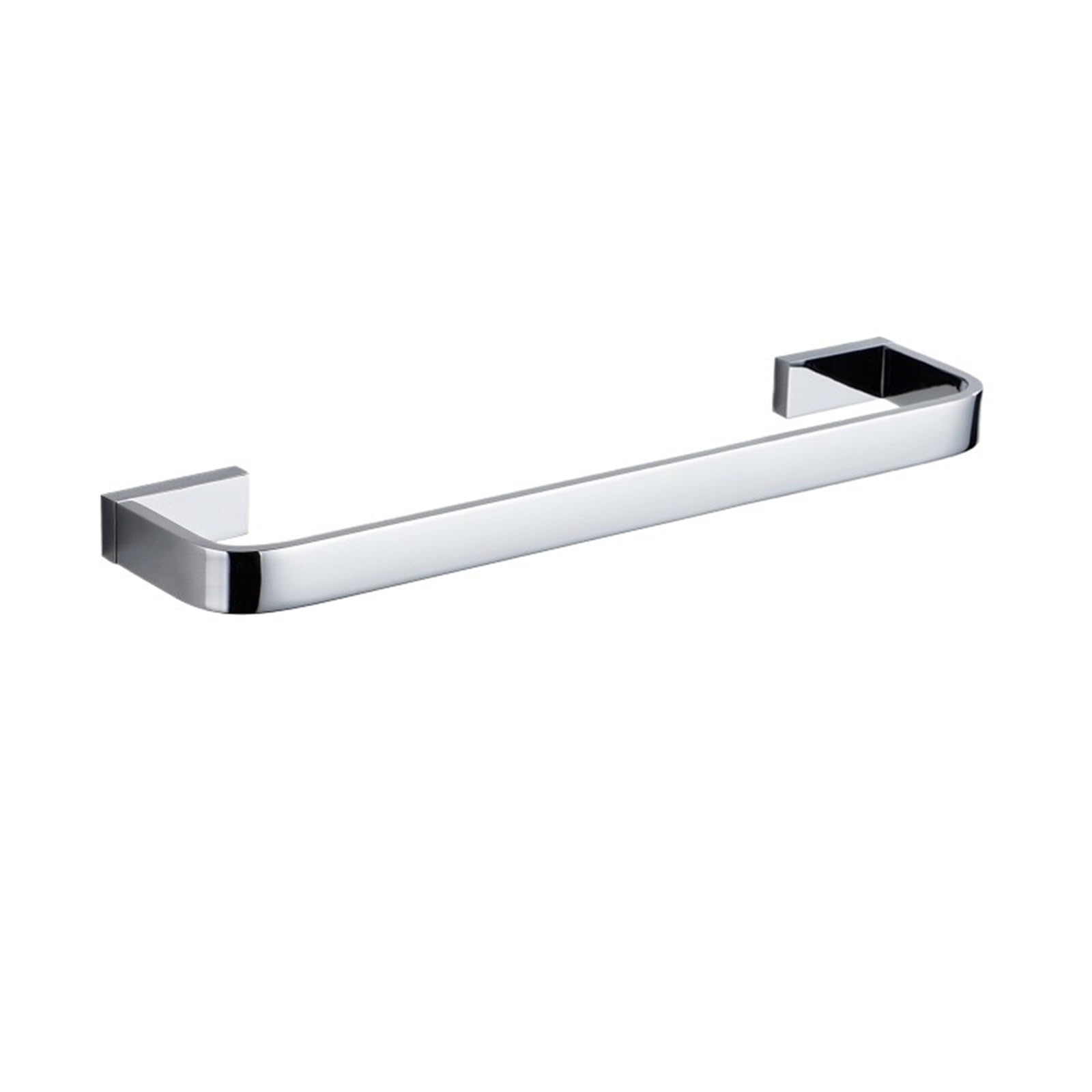 Towel Rail Towel Holder Brass Bathroom Wall Mount Single Towel Rack Chrome Bathroom Accessories Towel Hanger Bar 30-50cm(Chrome 40cm)