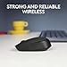 Logitech M170 Wireless Mouse for PC, Mac, Laptop, 2.4 GHz with USB Mini Receiver, Optical Tracking, 12-Months Battery Life, Ambidextrous - Black