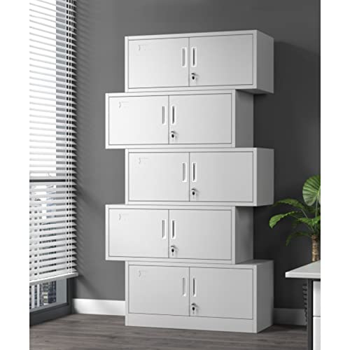 Archiviatore in metallo impilabile Solut con serratura per casa o ufficio sicuro e slish file per documenti e forniture