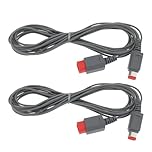 eMagTech 2Pcs 3m Sensor Bar Extension Cable Compatible with Wii Compatible with Wii U Controller Console