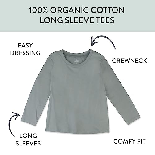 Image of HonestBaby Unisex-Baby Organic Cotton Long Sleeve Tshirts Multipack