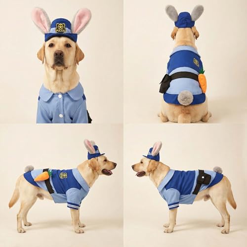 Disfraz de Policía Conejo para Perros 3XL miniatura 5