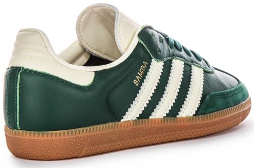 adidas Samba Og Women's 3-Stripes Retro Contrast 70S Trainers (Green, US 5)3