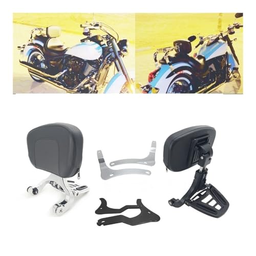 Coussin dossier moto appui-dos passager noir chrome pour 900 Classic - 2
