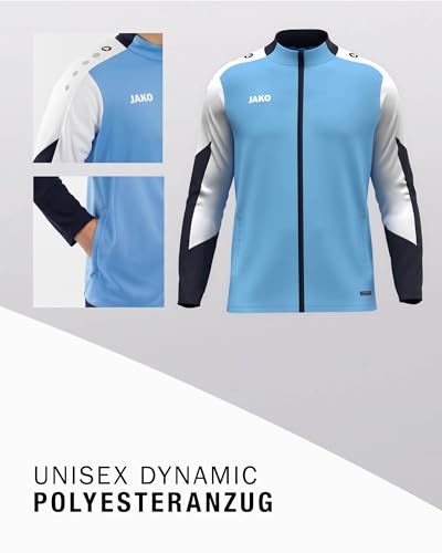 JAKO Unisex Polyesteranzug Dynamic, skyblue/weiß/marine, S – Ansicht 3