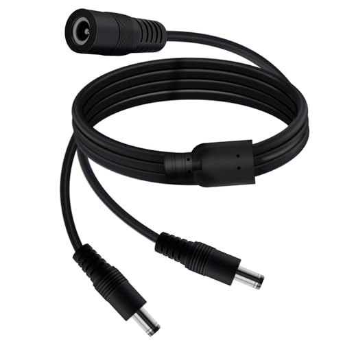 YINGAYOU Cavo Splitter DC 5,5mm x 2,1mm 18AWG 3A Cavo