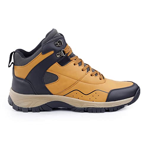 Image of Bacca Bucci Alpine High Ankle 6 inches Riding Boots for Mountaineering Backpacking Hiking & Trekking