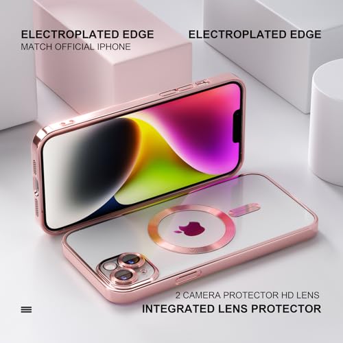 Image of Misea Magnetic for iPhone 14 Case Compatible with MagSafe Pink