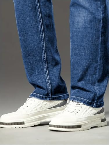 Image of Ben Martin Men's Smart Fit Stretchable Jeans || Mid-Rise Denim Pants with Whisker Wash || Premium Casual Wear Jean for Men || 5 Pocket Jean's for Men's (3)