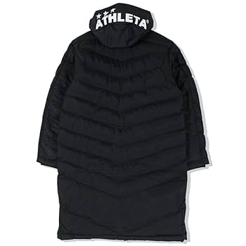 ATHLETAフード付きダウンコート Mサイズ ブラック Amazon | (アスレタ) ATHLETA ベンチコート M BLK | ジャージ