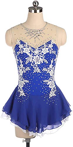 Robe De Patinage Artistique Adulte – Rouge – Sans Manches – RDWang – Taille 6-XXL – Neuve