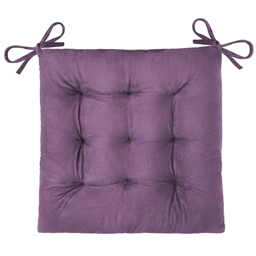 OVOV 1 Pack Chair Cushions for Dining Chairs 15.5"x15.5" Purple