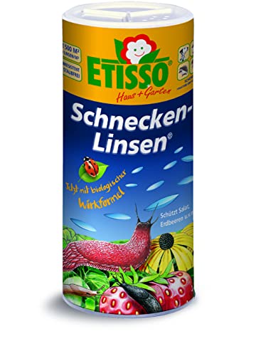 Etisso Schnecken-Linsen | 300 g | Pflanzenschutzmittel | Zur erfolgreichen Bekämpfung von Nacktschnecken im Gemüse-, Obst- und Zierpflanzenbau, im Freiland und im Gewächshaus