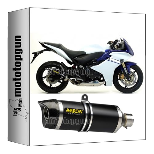 Silencieux Arrow Thunder noir Honda CBR 600 F finitions carbone de haute qualite
