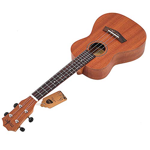 Ranber Sapele Concert Ukulele Kits 23 Pouces 4 Cordes Mini Guitare HawaïEnne avec Sac Tuner Capo Strap Stings Picks Picks - Les Beatles, Paul McCartney, John Lennon, RIngo Starr, George Harrison Ranber Sapele Concert Ukulele Kits 23 Pouces 4 Cordes Mini Guitare HawaïEnne avec Sac Tuner Capo Strap Stings Picks Picks – Image 4