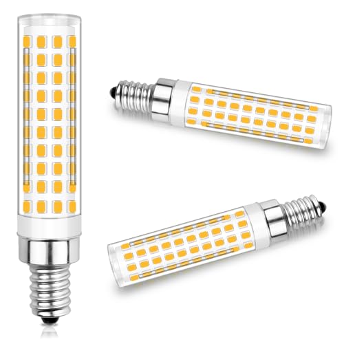 TZHILAN Dimmable E12 Led Bulbs 120W 150W Equivalent 12W Candelabra Light Bulbs, Warm White 3000K, AC120V 1000 Lumen for Chandelier Ceiling Fan,3 Pack