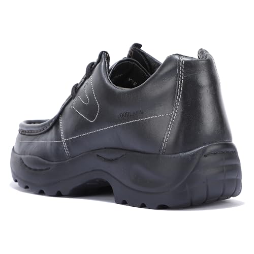 Woodland Men's Leather Sneaker Black UK-9 - Image 5