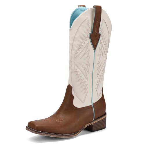 Image of Western Cowboy Boots for Women Rhinestone Cowgirl Boot with Low Block Heel Embroidery Sparkly Short Ankle Booties Walking Bootie for Country Concert Disco Outfits