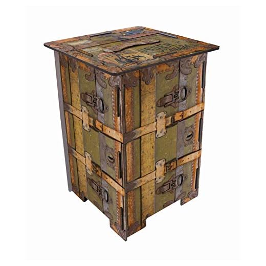 Taburete Photo Maleta de Viaje Antigua Taburete Silla Soporte de Madera