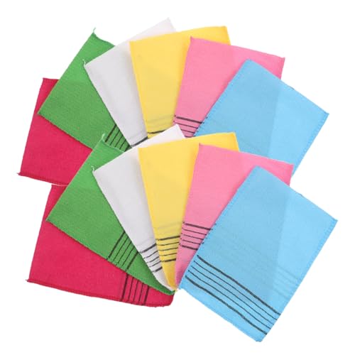 HONITANO 12 Pezzi Asciugamani Esfolianti Sauna Coreani con Trama Ruvida per Scrub Spugna Bagno Portatile per Pulizia Profonda per Palestra e Spa