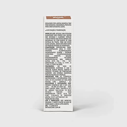 Iluminador Líquido Bronze Larissa Manoela By Océane - Liquid Glow Reflect 15g