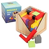 Zen Fun Unsolvable Puzzle Cube | Hardest Brain Teaser Puzzle in The World for Adults - Small, Unique & Difficult 3D Puzzle Cube for Adults (Original) - 32 Pieces