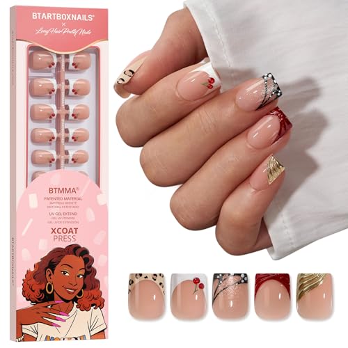 BTArtboxnails X LONGHAIRPRETTYNAILS Press On Nails - Autumn Muse, 5