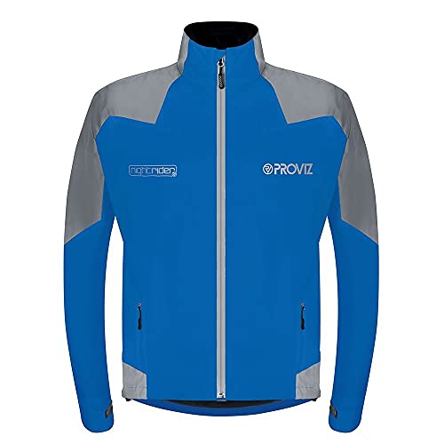 Proviz Nightrider Herren Fahrradjacke wasserdicht, blau, L Cover