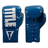 TITLE Boxing Inferno Intensity Lace Training Gloves (Blue/White, 16 oz)