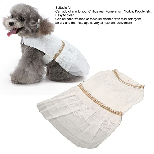 Vestidos de Cachorro, Roupas de Cachorro de Malha Respirável de Verão Fofas Com Gancho No Peito, Ves