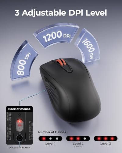Wegear 6-Button WL500 Rechargeable Silent Wireless Mouse (Black) $6.99 + Free Shipping w/ Prime or on $35+ + 63% Off Code 8CY6V975 Prime - image 6