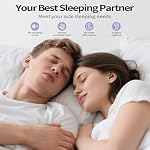 Écouteurs de sommeil, mini écouteurs sans fil ANC pour les dormeurs sur le côté, mode sommeil, batterie toute la nuit, écouteurs Bluetooth 5.4 avec basses profondes, microphone à réduction de bruit ENC 4, écouteurs étanches IPX7 pour Android iOS Noir