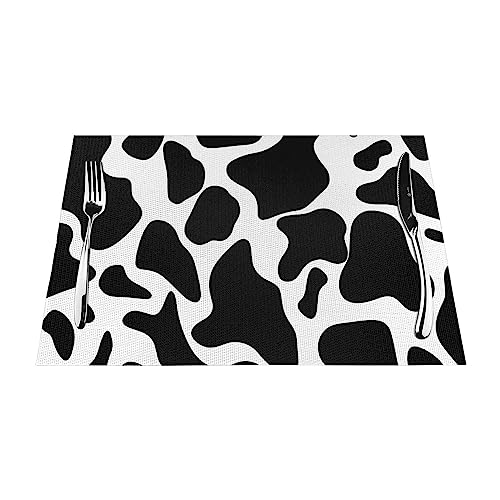 Set de table en PVC tissé 30x45 cm lavable et résistant pour repas en intérieur et extérieur