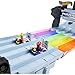 Hot Wheels Mario Kart Rainbow Road Raceway 8-Foot Track Set with Lights & Sounds & 2 1:64 Scale Vehicles, Race with 5-Track Colorful Course with 2 Configurations