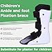 GRLEAYIE Pediatric Walking Boot For Kids,Fracture Boot for Kids, Orthopedic Support Shoe for Youth Ankle Break Injury, Kid's Stress Metatarsal Bone Fracture, Broken Foot or Toe Recovery Cast, Left(L)