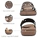 KuaiLu Womens Fashion Orthotic Slides Ladies Lightweight Athletic Yoga Mat Walking Sandals Slip On Thick Cushion Recovery Slippers Sandles Comfortable Plantar Fasciitis Arch Support Brown Tan Size 7.5