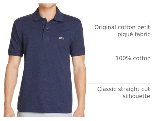 Image of Lacoste Men's Classic Fit L.12.12 Marl Polo Shirt