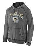 Fanatics - NHL Pittsburgh Penguins Mens True Classics Washed Pullover Hoodie Farbe Grau, Größe M