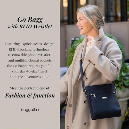 Image of Baggallini womens Go Bagg With Rfid Phone Wristlet