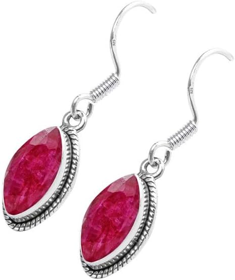 Gemstone Earring 925 Sterling Silver Earring For Women Girls Gift, Natural Gemstone Earring, Handmade Earring, Solitaire Earring Christmas Gift