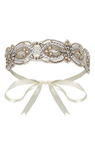 Claire Flapper Headband in Cream idée cadeau idéale pour demoiselle d'honneur