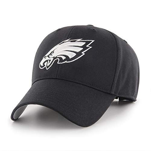 OTS NFL Philadelphia Eagles Men's All-Star Adjustable Hat, Black And White, One Size
