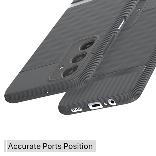 Image of Pikkme Back Cover for Samsung Galaxy A14 5G Camera Protection 3D Hexa Cube Design Silicone Protective Bumper Case (Grey)