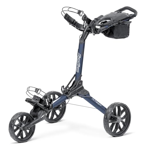 Image of BagBoy Nitron Trolley 3 Wheel Golf Push Cart Lightweight Folding Trolley