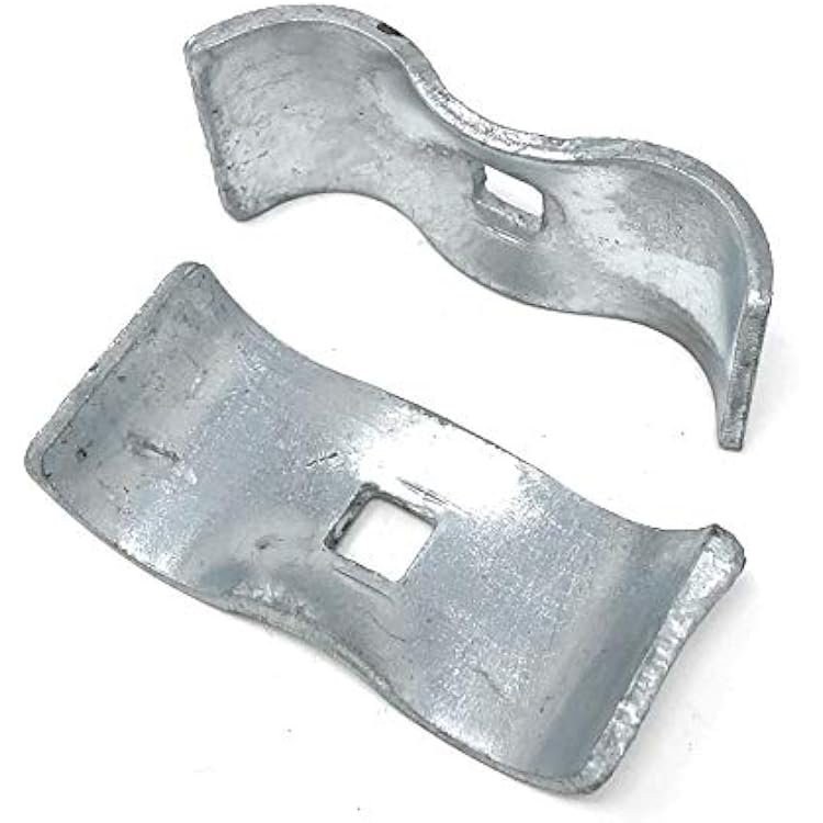 Chain Link Fence Panel Clamps/Kennel Clamps 1-7/8 x 1-7/8 - (8 Sets Pack)