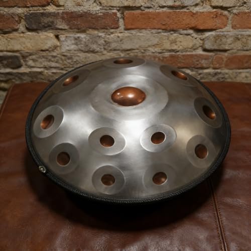 Handpan Artesanal 12 Notas Golden Eyes Acero Profesional miniatura 4