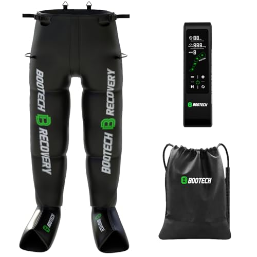 BOOTECH Pressotherapiehose für zu Hause, Massagegerät für müde Beine und Füße, verbessert die Durchblutung, Muskelregeneration, Lymphdrainage, Wasserretention, Cellulite